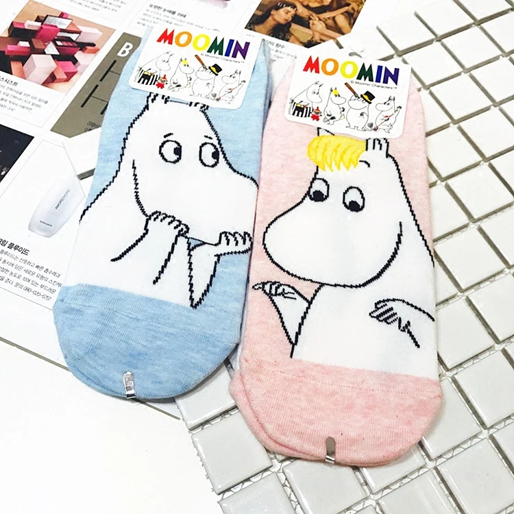 Носки с героями мультфильмов Moomin долина модные классические забавные носки Medias