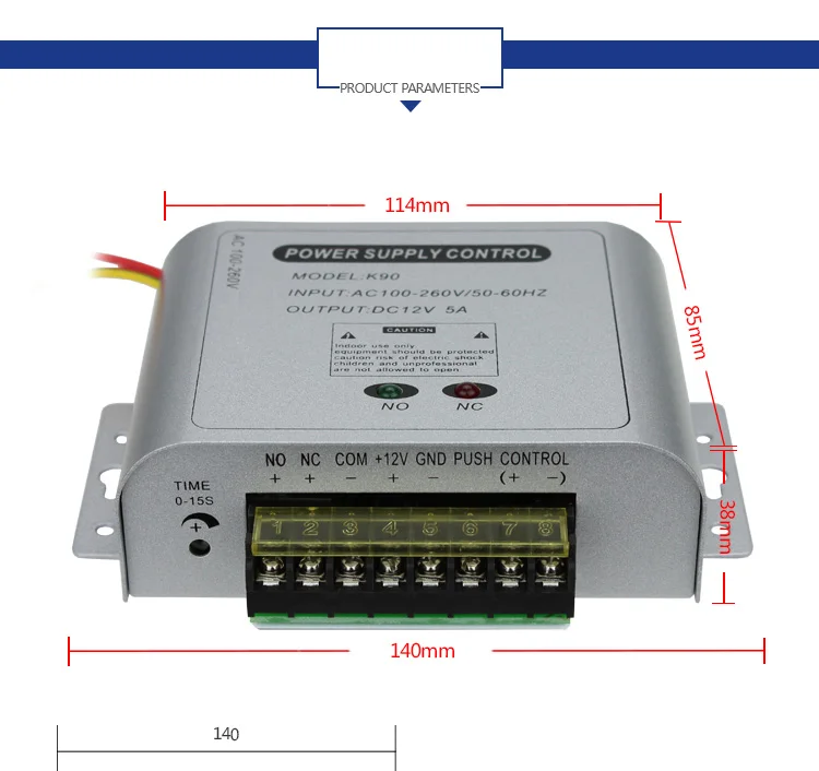 Realhelp мини источник питания с контролем доступа контроллер DC12V выходной ток 50 Вт система контроля доступа задержка питания