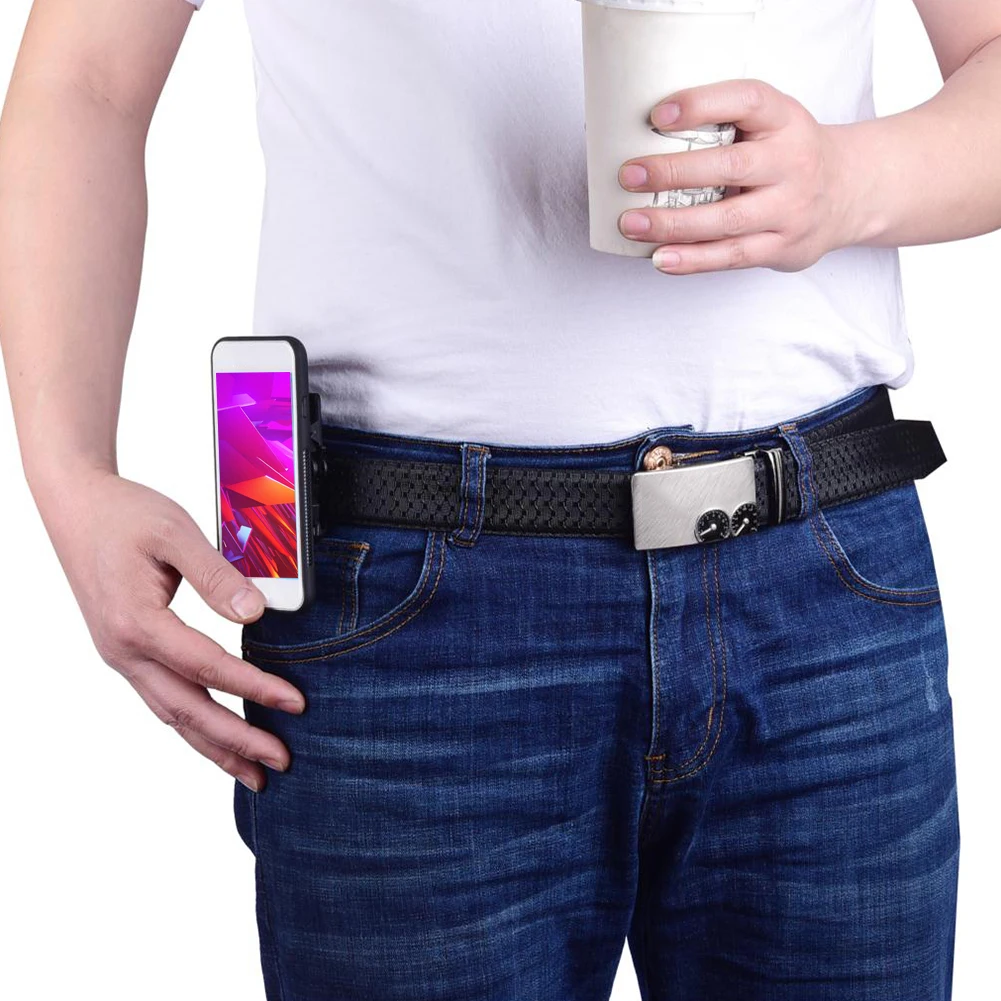 

Outdoor Adjustable Lazy Bracket Vertical Buckle Phone Holder Waist Clip Magnet Mount Multifunction Hands Free Lock Belt