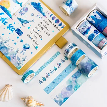 

10 pcs/set MIRUI Fantasy ocean Beautiful flowers plant washi tape diy decoration scrapbooking masking tape adhesive tape supply