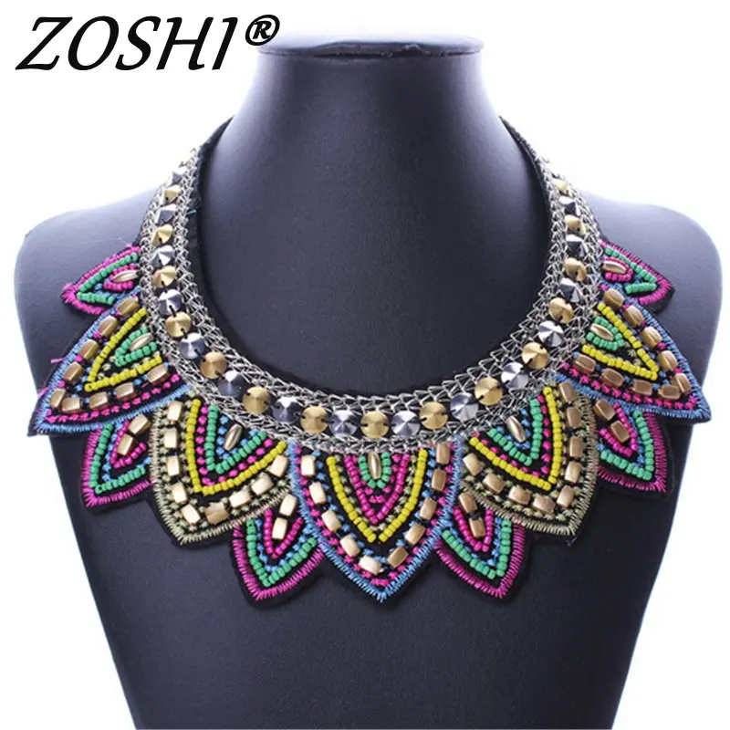 Female vintage choker pendants&necklaces big boho necklaces ethnic