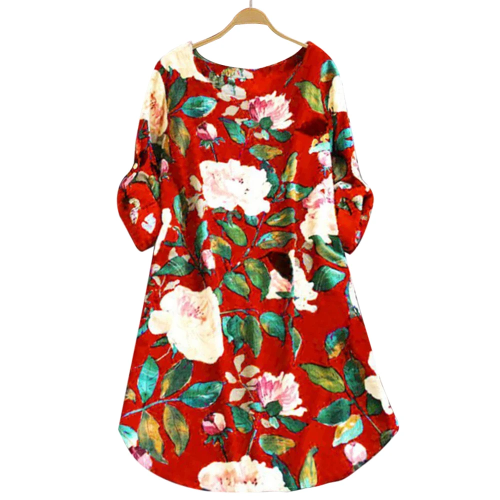 NIBESSER модная блузка для женщин на каждый день размера плюс льняные Топы рубашка Винтаж Бохо цветочные свободные блузки Chemisier Femme женские блузки