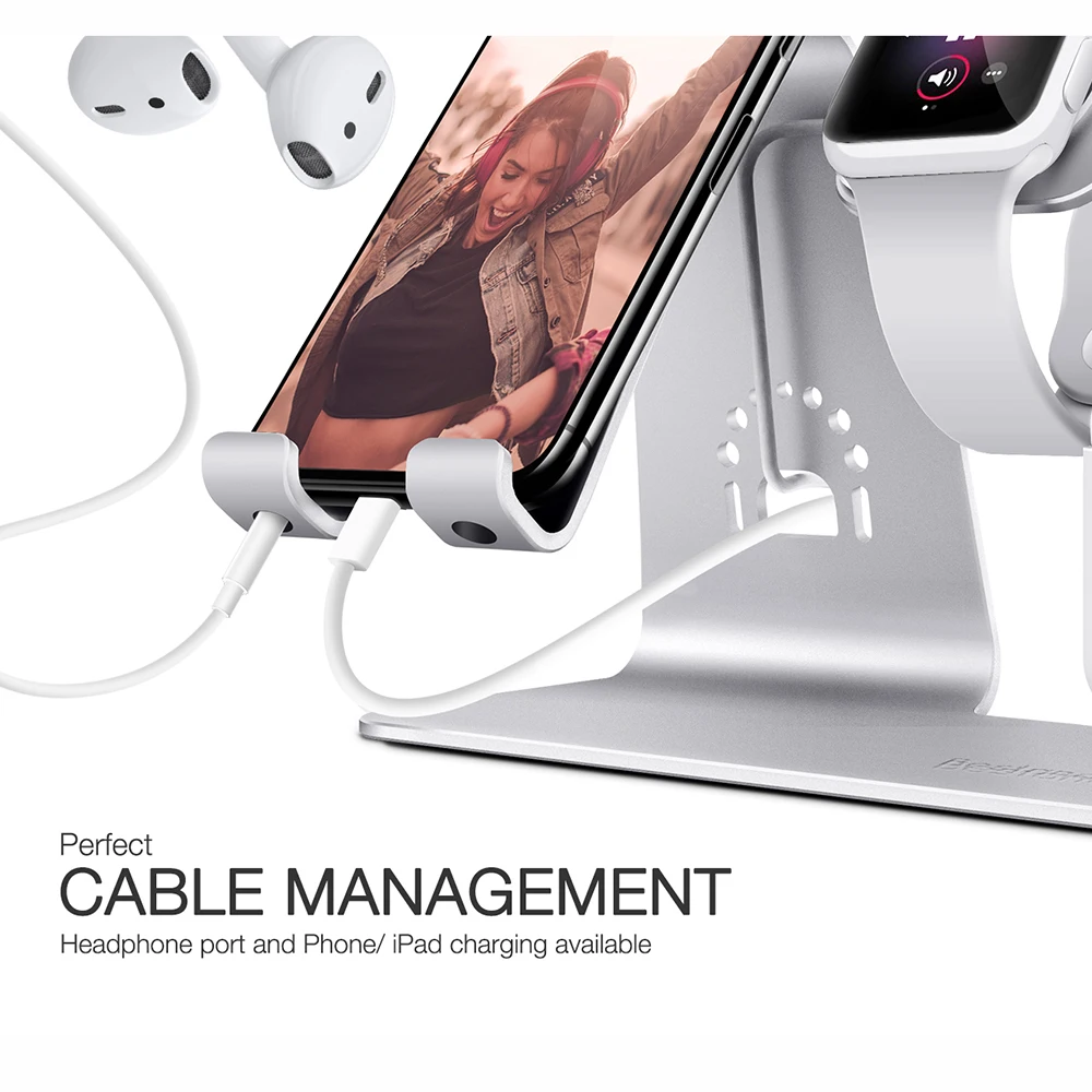Для iPhone/iWatch/AirPods/iPod/iPad многофункциональное зарядное устройство док-станция для телефона Настольный держатель для планшета зарядное устройство для Apple Watch AirPods