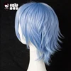 HSIU 30cm short Wig Black white purple blue red  high temperature fiber Synthetic Wigs Costume Party Cosplay Wig  multi 17color ► Photo 3/6