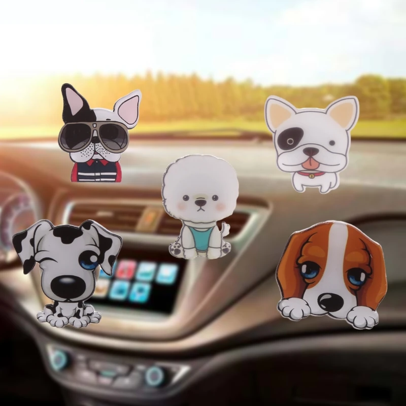

New Car Perfume Air Freshener Creative Tide Cute Dog Car Interior Accessories Automotive Air Conditioning Export Perfume