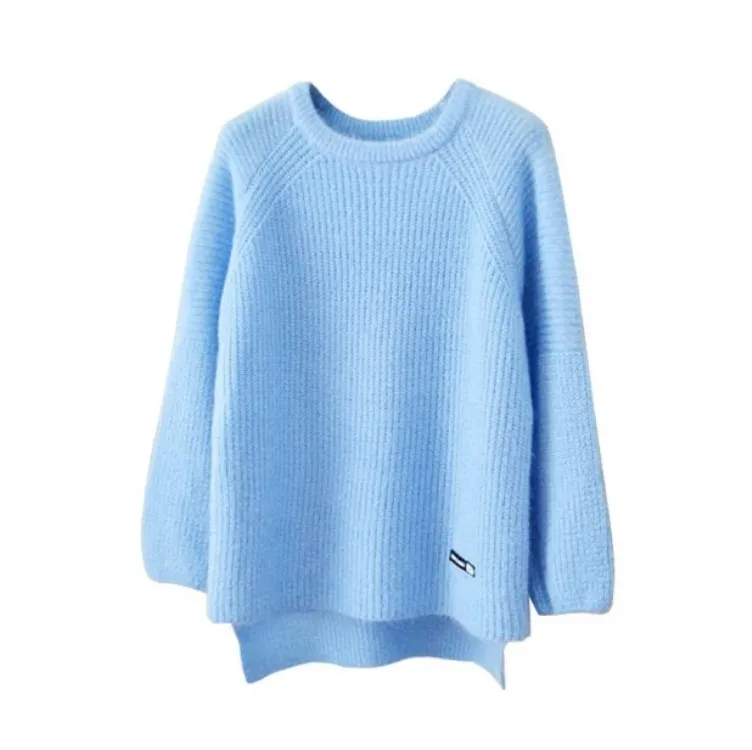 

Sweater woman sets high quality fashion new round neck sweaters loose long-sleeved sweater female students render unlined upper