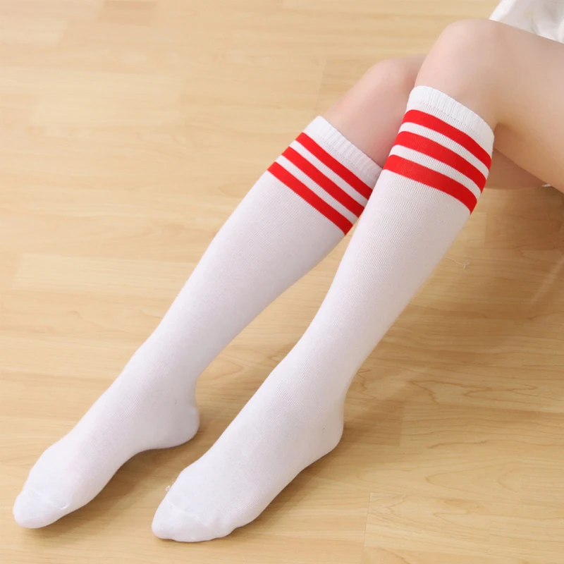 2017 Fashion Lady Women Summer Style Knee Long High socks stripes Solid cotton sexy womens long socks 9 color