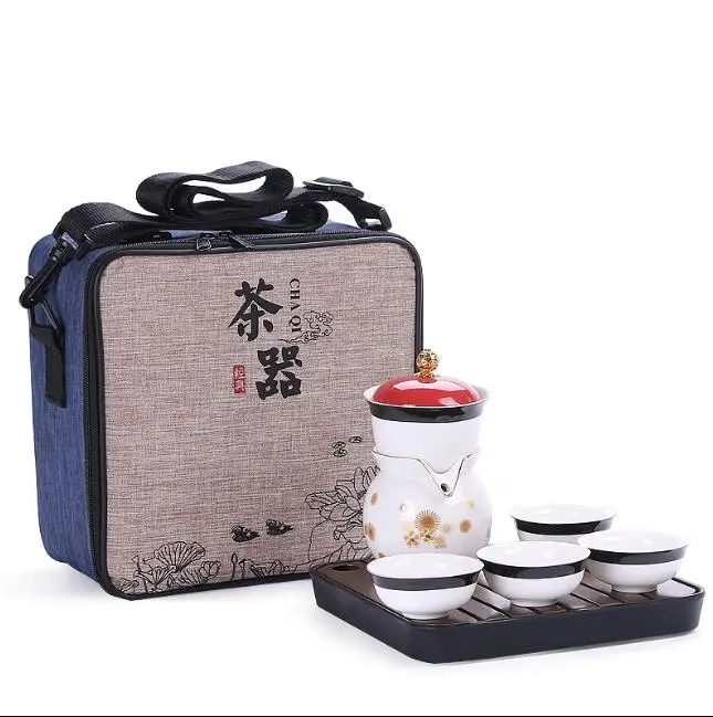 

High quality travel Teapot Set Kung Fu Chinese teapot portable tea set tableware