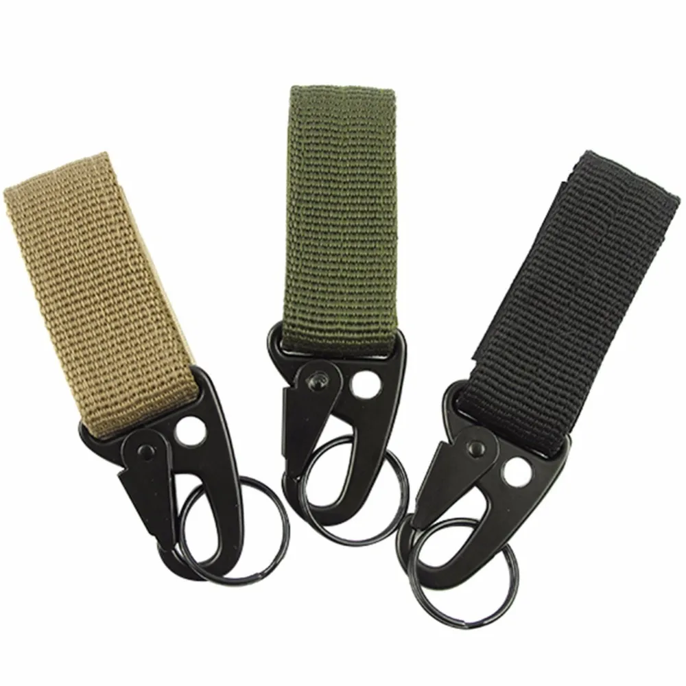 Carabiner High Strength Nylon Key Belt Hook Military Molle bing Buckle Hanging Belt Buckle