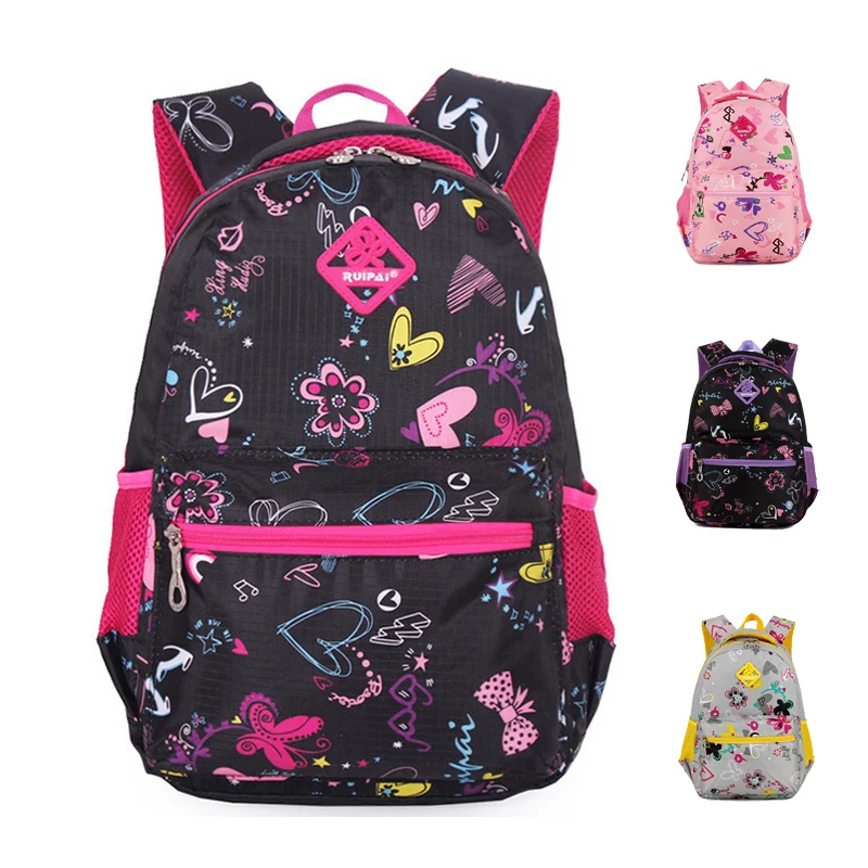 ⊱Cute Floral Printing School ᐊ Bags Bags Backpacks For Girls Children ᗜ