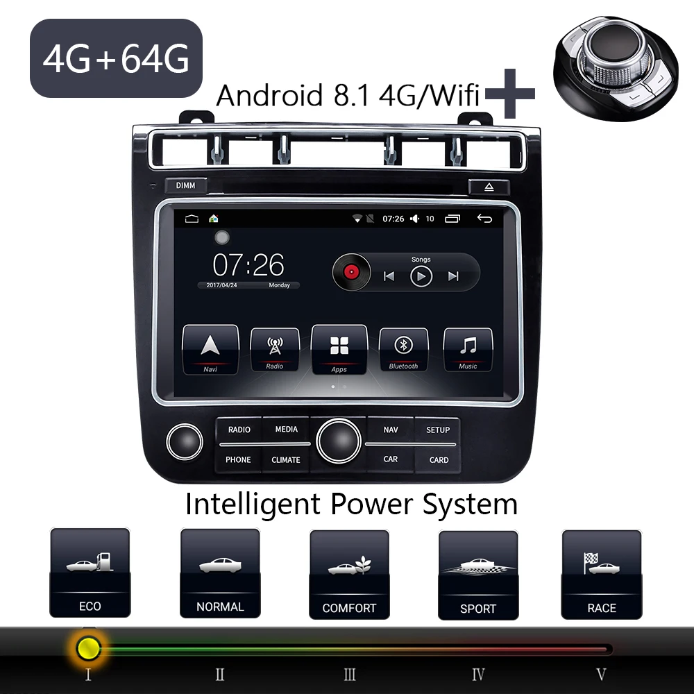 Автомобильный мультимедийный плеер 2 Din Android 8 1 автомобильный DVD для VW/Volkswagen Touareg