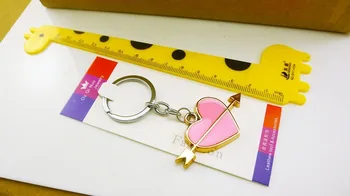 

free shipping 100pcs/lot metal heart keychain cheap wedding bridal showers party favors and gifts, birthday party souvenirs
