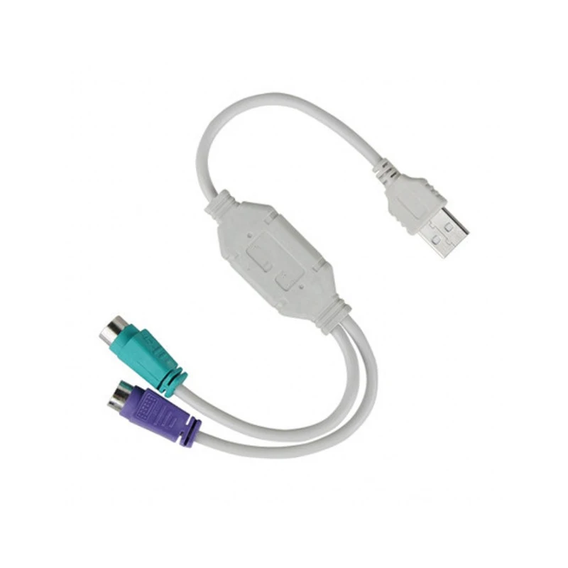 Kebidu USB мужчина к PS/2 клавиатура мышь женский адаптер USB порт конвертер для ПК для sony Playstation 2 PS2 игровой компонент