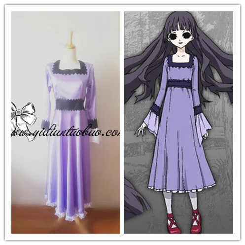 

Shiki Sunako Kirishiki purple dress Cosplay Costume
