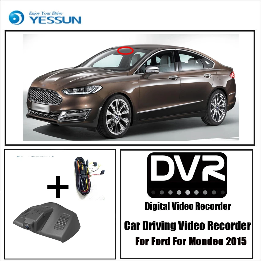 Видеорегистратор YESSUN для автомобиля Ford Mondeo 2015 мини управление приложение Wi Fi