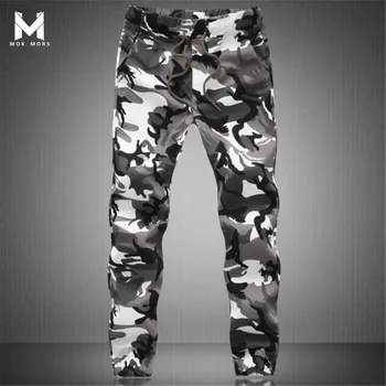 

2018 New Hot High Quality Elastic Comfort Mens Trousers Fashion Brand Casual Camouflage Printing High Street Joggers Men Pants