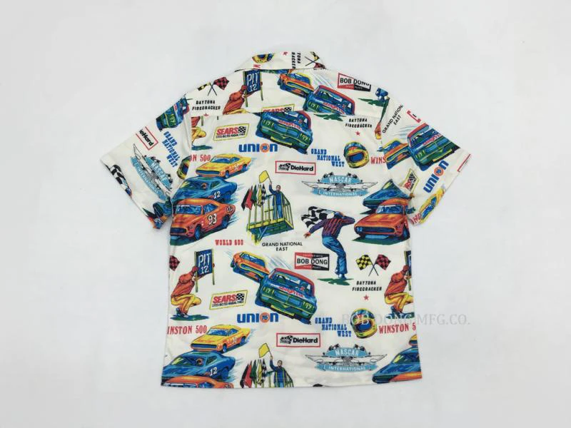 Bob Dong, мужские Гавайские рубашки Aloha, летние, с принтом автомобиля, байкерские, мото Гавайские рубашки для мужчин, с коротким рукавом, с рисунком, для отдыха, пляжные Топы
