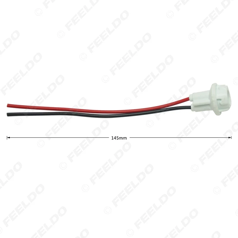 FEELDO 50 шт. автомобиля T10 194 светодиодный держатель лампы адаптер розетка проводов Вилки