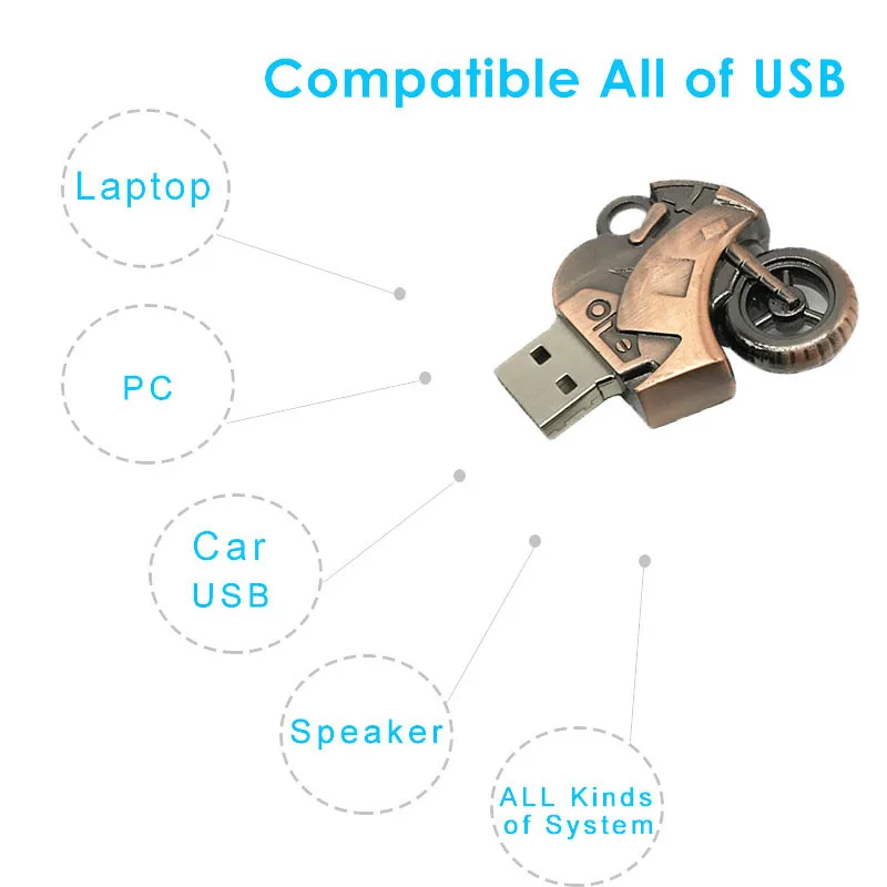 Новый креативный usb флэш-накопитель 32 ГБ памяти usb 2,0 металлический накопитель мотоцикл usb флешка 4 ГБ 8 ГБ 16 ГБ 64 Гб флешка, подарок оптом