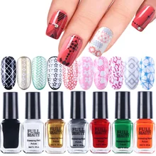 24 цвета стемпинг ногтей покрытие для дизайна ногтей печать пластины гель лак черный белый прозрачный лак DIY живопись TR961