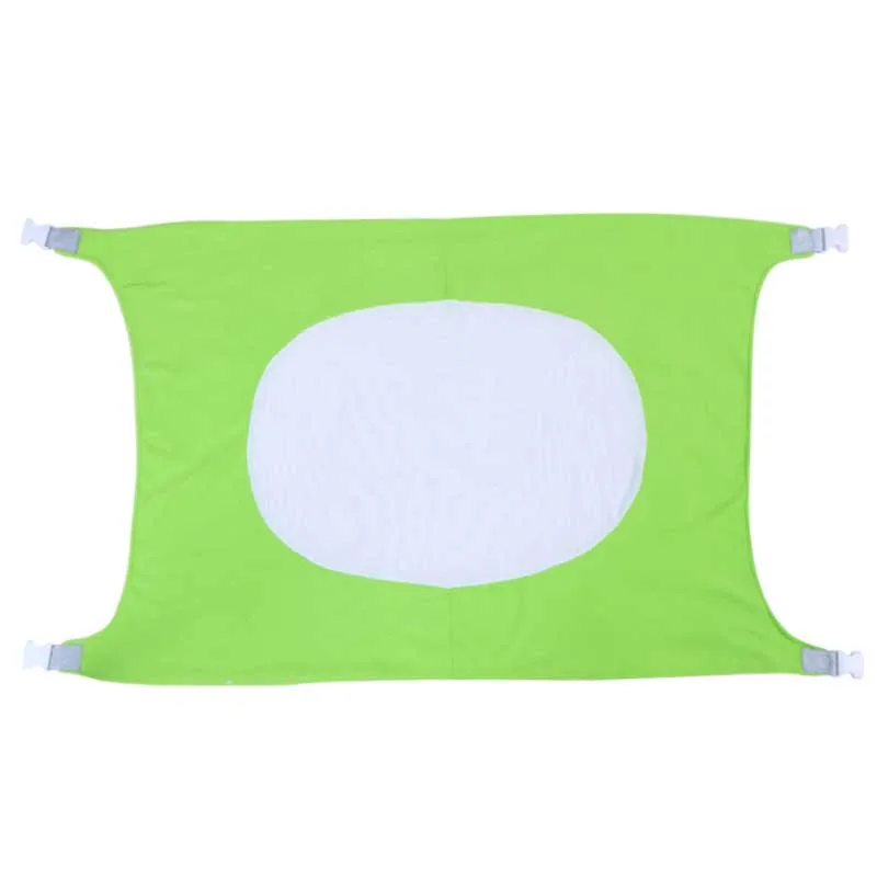Портативный гамак для новорожденного для детской кроватки, коврик для путешествий, спальная кровать, съемные эластичные гамаки с регулируемой сеткой - Цвет: Зеленый
