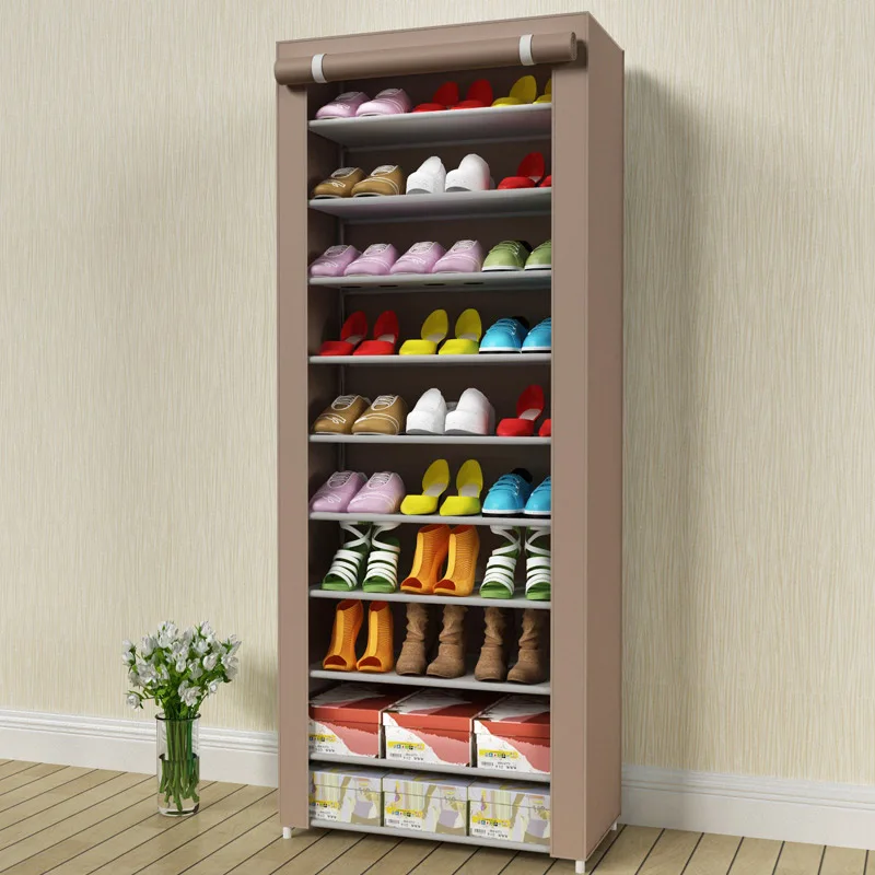 Multilayer Shoe cabinet Non-woven fabrics large shoe rack organizer removable shoe storage living room furniture Shelves