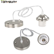 Аксессуары для освещения цоколь лампы с цоколем E27 черного и серебристого цвета популярное гнездо для декоративной лампы для отелей