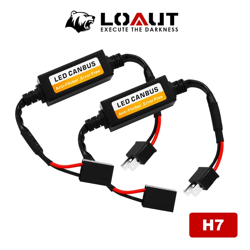 LOAUT светодиодный Canbus быстро Hyper флэш H1 H3 9005 H7 H8 H9 H11 H4 H13 9007 H16 5202 автомобильные аксессуары устранить радио Шум