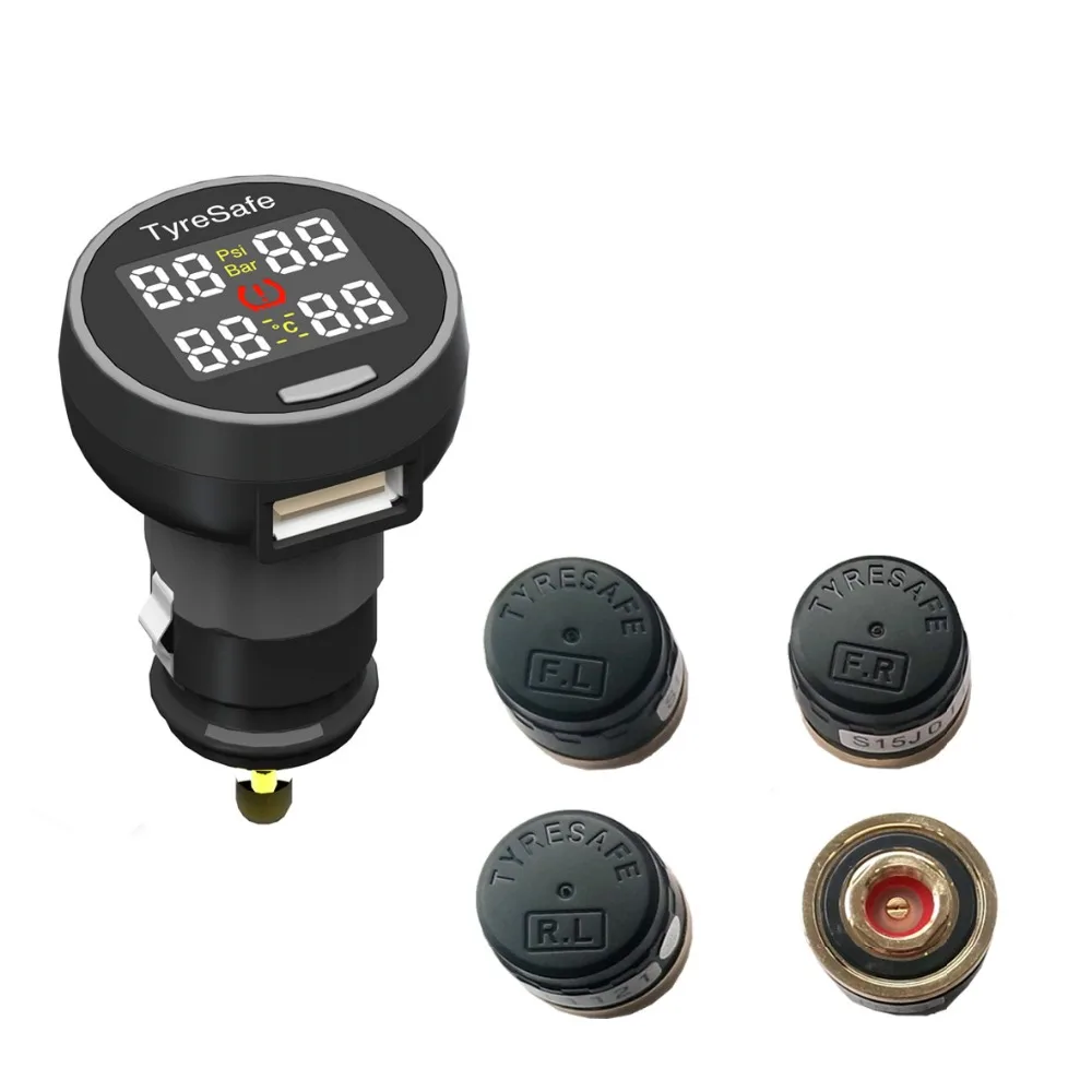 tyresafe TP200 font b tpms b font car Tire Pressure monitoring system with 4 External sensors