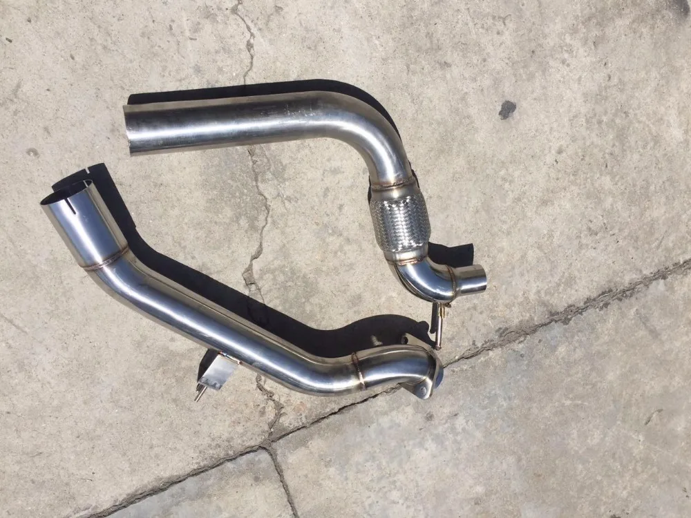 3 inch catless downpipe for ford mustang 2.3turboin Exhaust Manifolds
