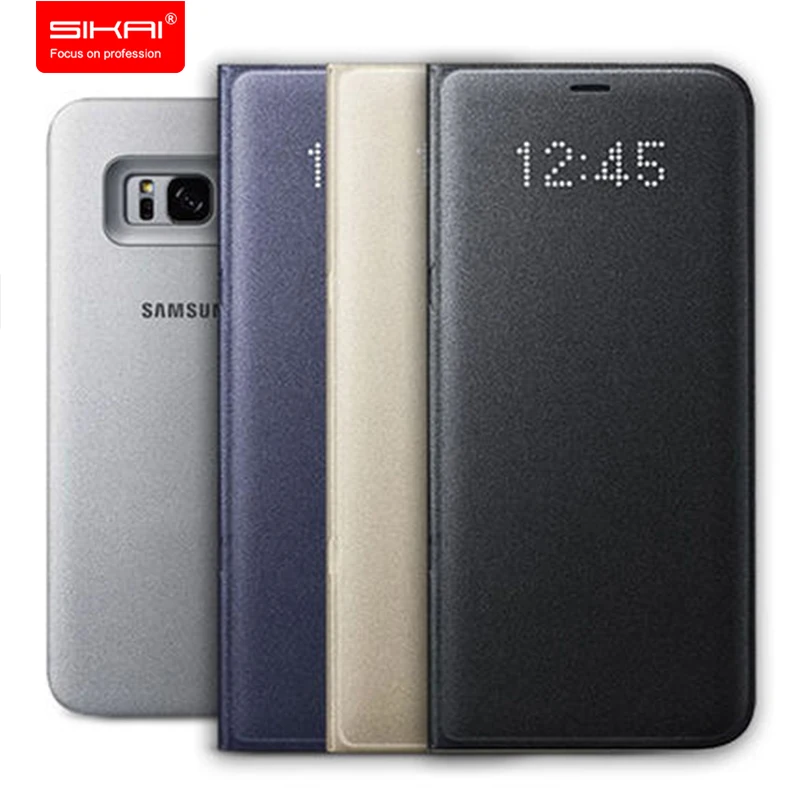 imágenes para 100% Original LED de Cuero Tirón de la Carpeta para Samsung S8 MÁS Inteligente para Samsung Galaxy Cubierta para Samsung S8 S8 MÁS LED PLUS/S8 imágenes para 100% Original LED de Cuero Tirón de la Carpeta para Samsung S8 MÁS Inteligente para Samsung Galaxy Cubierta para Samsung S8 S8 MÁS LED PLUS/S8