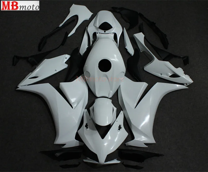 a set unpainted Неокрашенный Белый и черный обтекатель комплект Подходит для HONDA CBR1000RR 2012- ABS литья под давлением велосипед клобук cbr1000 12 13 14 15 - Цвет: a set unpainted
