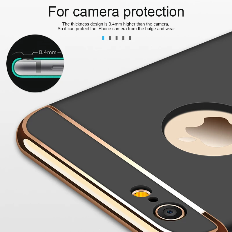 Чехол для телефона HUKU iPhone 6 6S Plus чехол Apple роскошная жесткая задняя крышка из