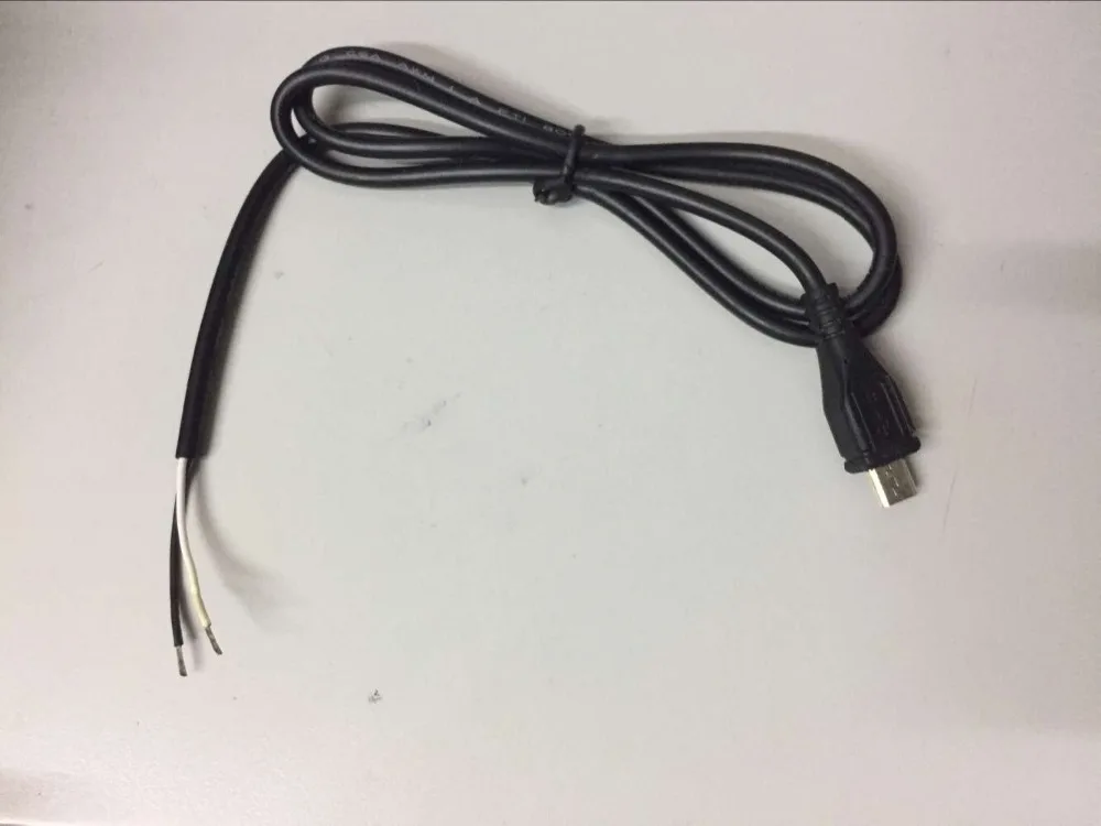 50 шт. Высококачественная штепсельная вилка micro Usb 0 7 м 70 см 2 провода кабель питания