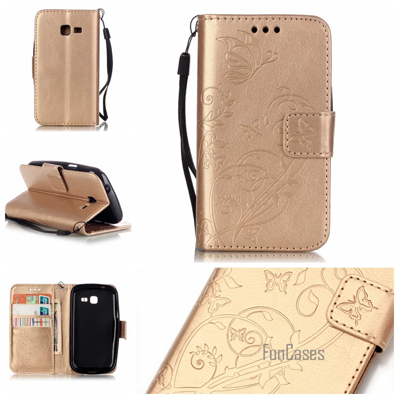 

Flip Case for coque Samsung Galaxy Fresh Duos S7392 Case for fundas Samsung Trend Lite S7392 S7390 GT-S7392 GT-S7390 Case Cover