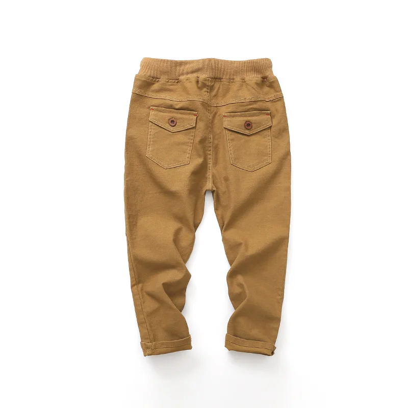 Новые осенние брюки большого мальчика, горячая Распродажа, повседневные подростковые детские штаны, брюки, одежда эластичная резинка на талии, английский стиль, дети, полная длина