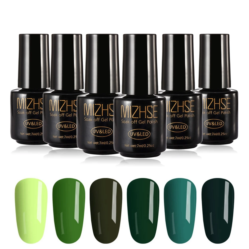 MIZHSE 7 мл УФ-гель для ногтей набор все для маникюра Полупостоянный Vernis верхнее покрытие УФ ПРАЙМЕР основа для ногтей гель для ногтей - Цвет: P18
