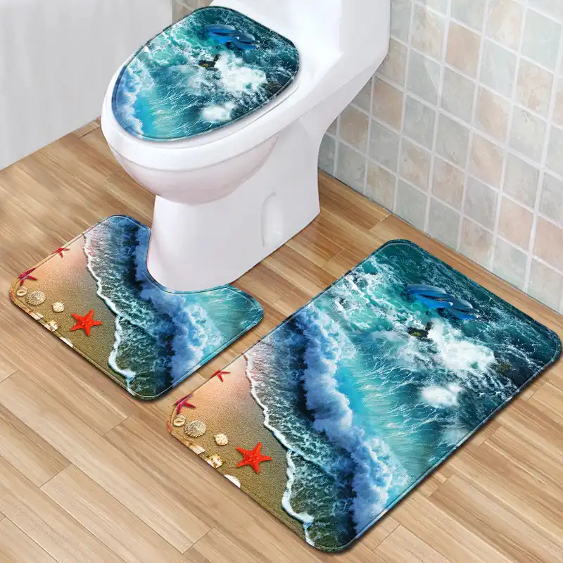 The Wave Bath Mat 3 Piece Bathroom Set 2019 Carpet For The Wave Bath Mat 3 Piece Bathroom