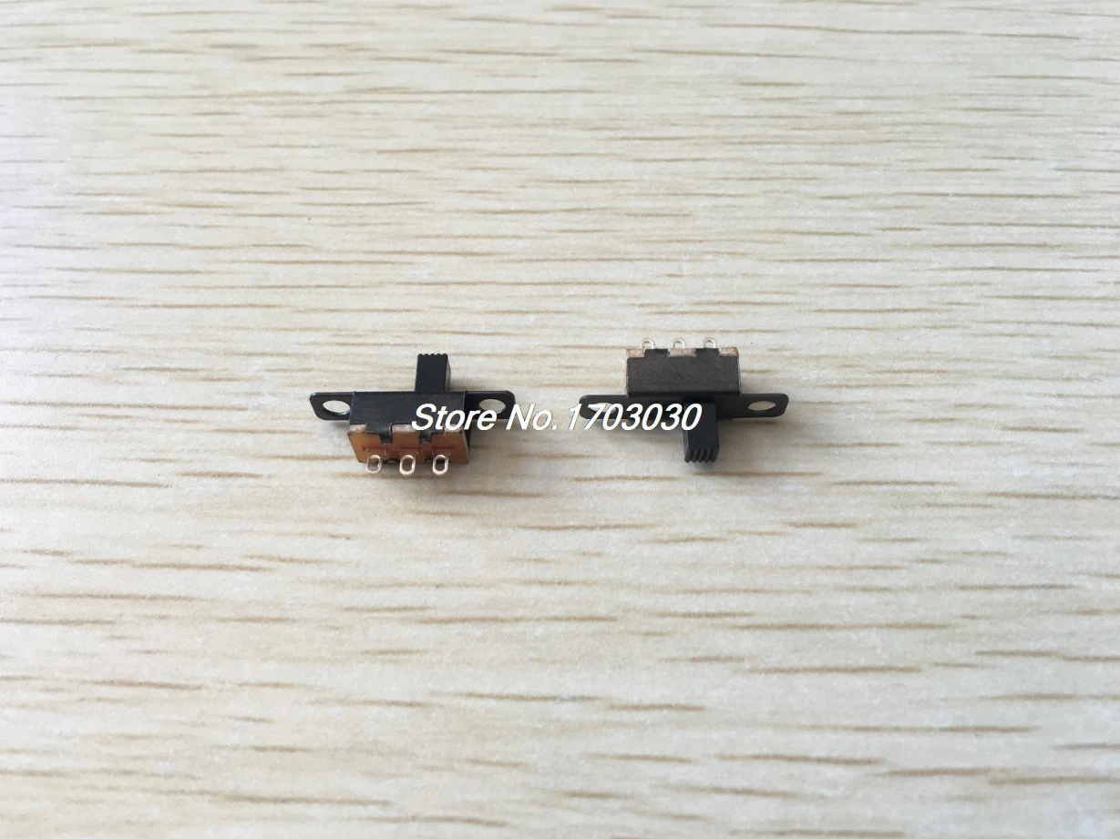 

100 Pcs 3Pin PCB Mount 2 Position SPDT Horizontal Micro Mini Slide Switch
