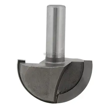

Silver Tone Steel Shank TCT Round Nose Core Box Router Bit 1/2" x 2"