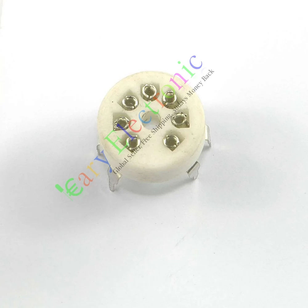 

Wholesale and retail 20pc MINI 7pin PCB Ceramic vacuum tube sockets valve base 12AE6 6AT6 6BK6 RADIO free shipping