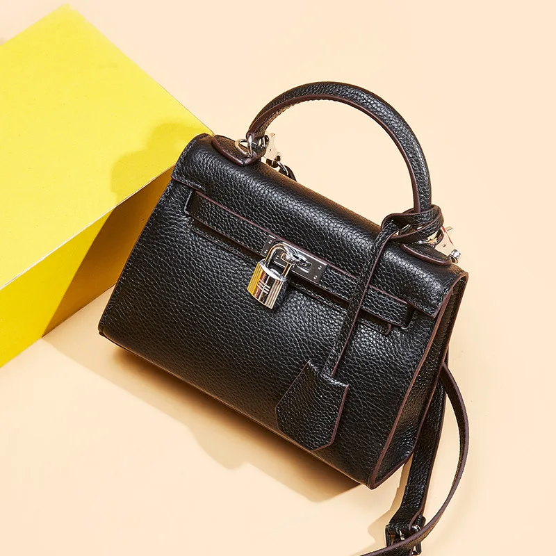 

ladies handbags crossbody bags for women Classic Design Flap lock genuine leather shoulder messenger bag Small bolsa feminina