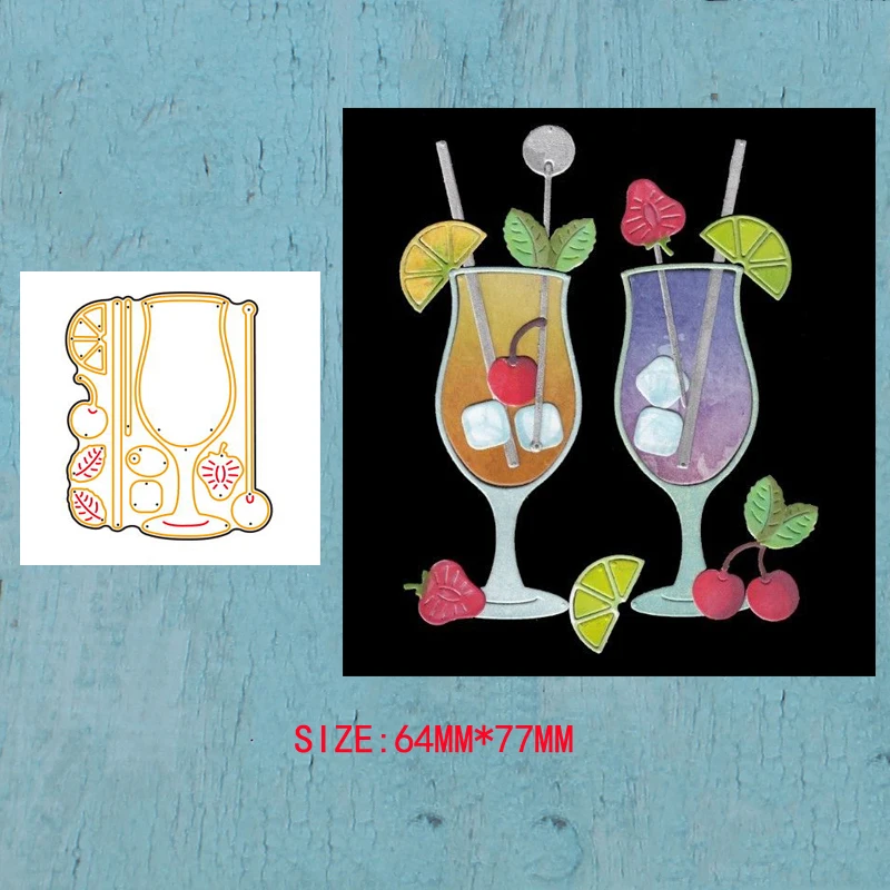 

LLove CCraft Metal Cutting Dies Cocktail for DIY Scrapbook Album Paper Card Decorative Craft Embossing Die 2019 NEW