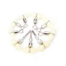 30 шт., светящиеся Вертлюги для рыбалки, соединитель для рыболовных снастей, вертлюги, 3 способа, аксессуары для морской рыбалки, 3 размера