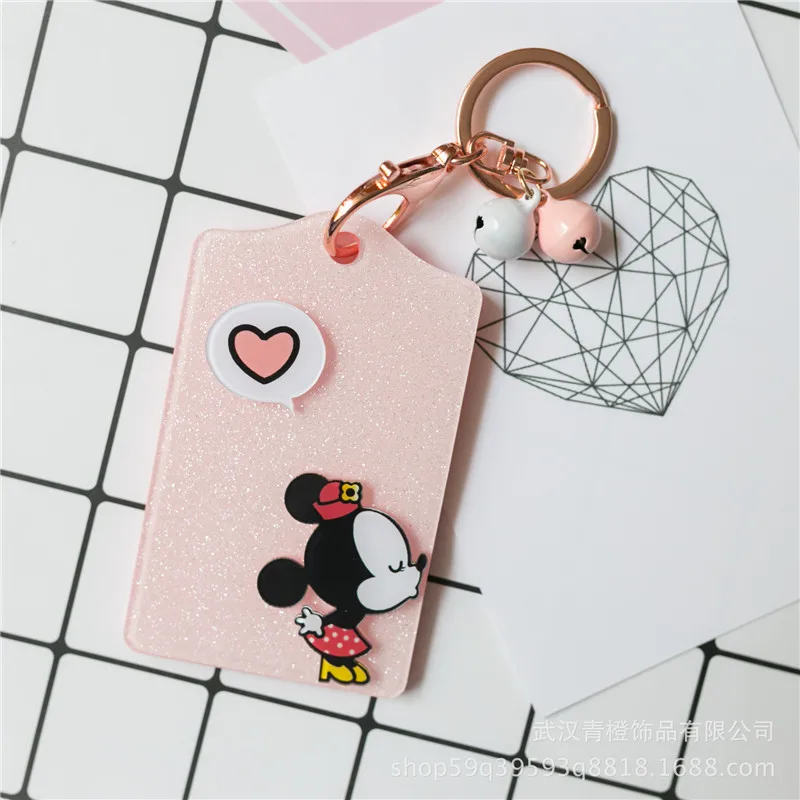 

PVC Badge Holder Accessories ID Card Holder Lovely 3D Cartoon Credit Card Bus Door Card Case Cute Key Holder For Men & Women 02