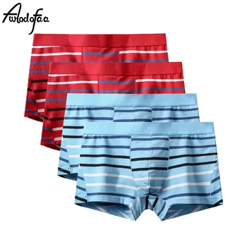 

4Pcs/lot Hot Sell Male Fashion Sexy Cotton Panties Men's Boxers Shorts Breathable Large Size Cotton Underwear Man Underpant Fat