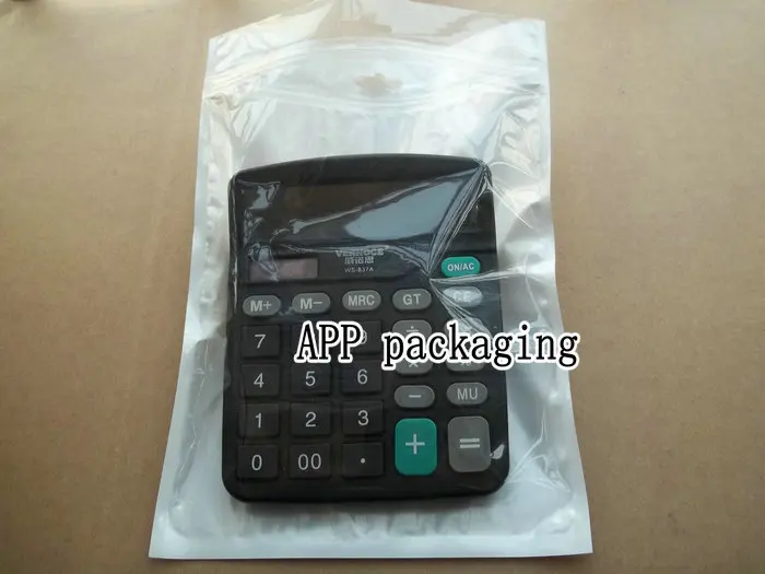 

18*25cm Clear White plastic zipper retail Packaging bag poly pp With Hang Hole package bags