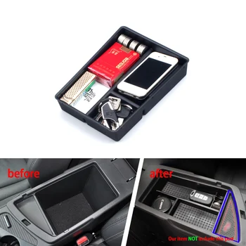 

DWCX Inner Control Armrest Storage Secondary Glove Box Organized Container for Kia Optima K5 TF 2011 2012 2013