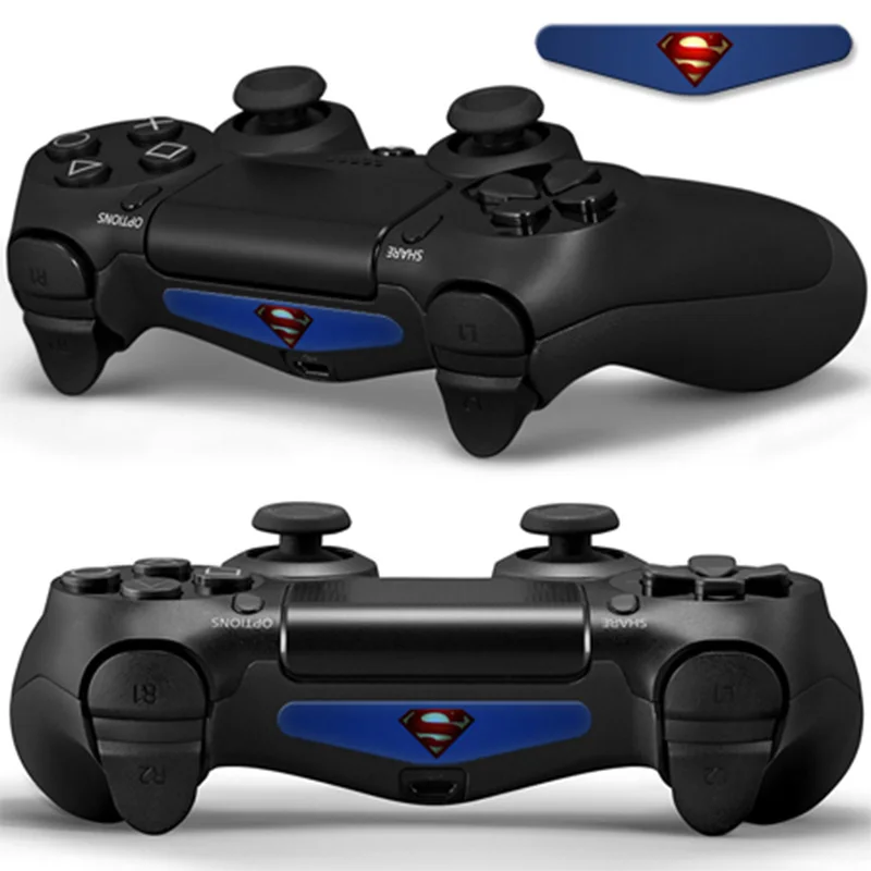 2 шт. для Dualshock 4 PS4 Pro тонкий контрольный Лер светодиодный светильник наклейка для бара наклейка крышка для playstation 4 контрольная игра скины - Цвет: 7