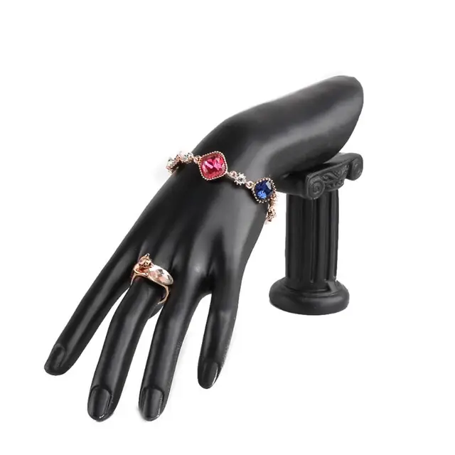 Hand Finger Jewelry Display Stand Black/White Hand Model Ring Bracelet